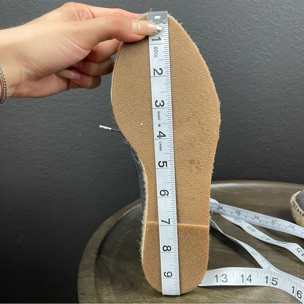 Rag & Bone Geneva Suede Wedge Lace Front Espadrilles Size‎ Women